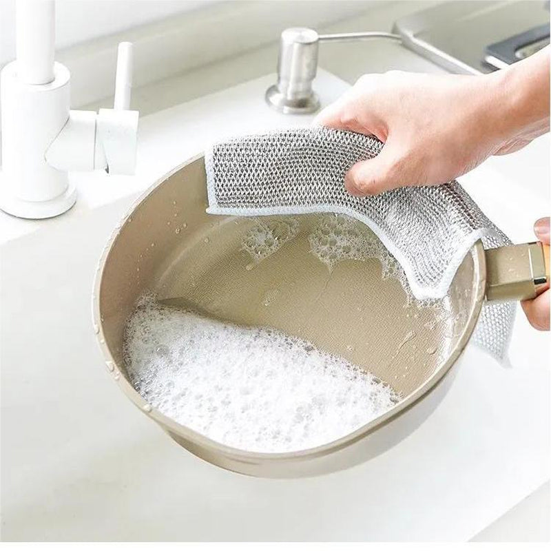 Scratch-resistant cloth for gentle and effective cleaning (X3)