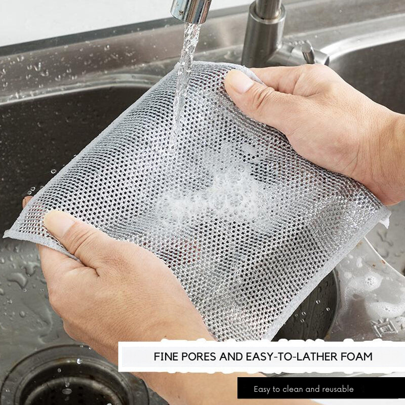 Scratch-resistant cloth for gentle and effective cleaning (X3)