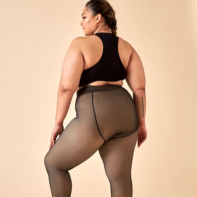 El panty de polar transparente