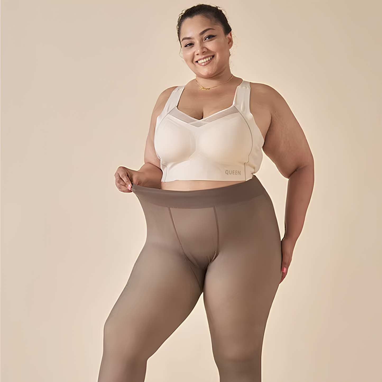 El panty de polar transparente
