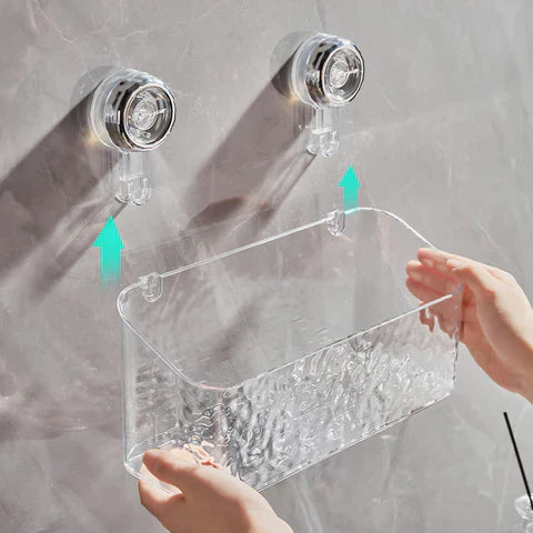 Étagère murale pratique sans perçage pour salle de bain