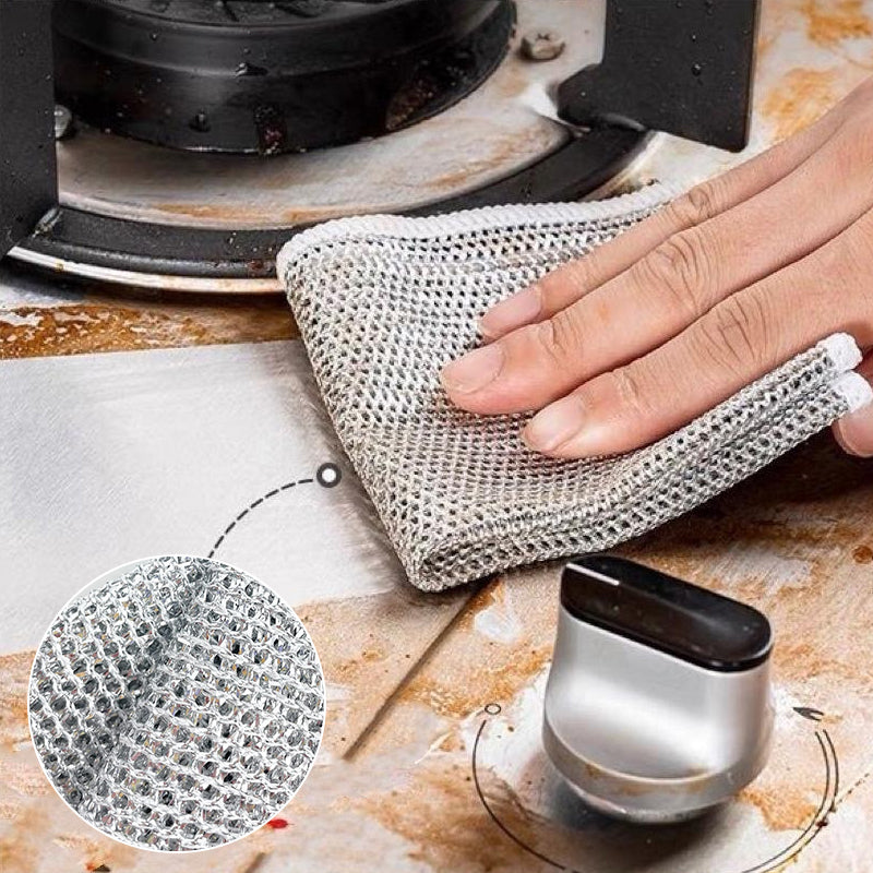 Scratch-resistant cloth for gentle and effective cleaning (X3)